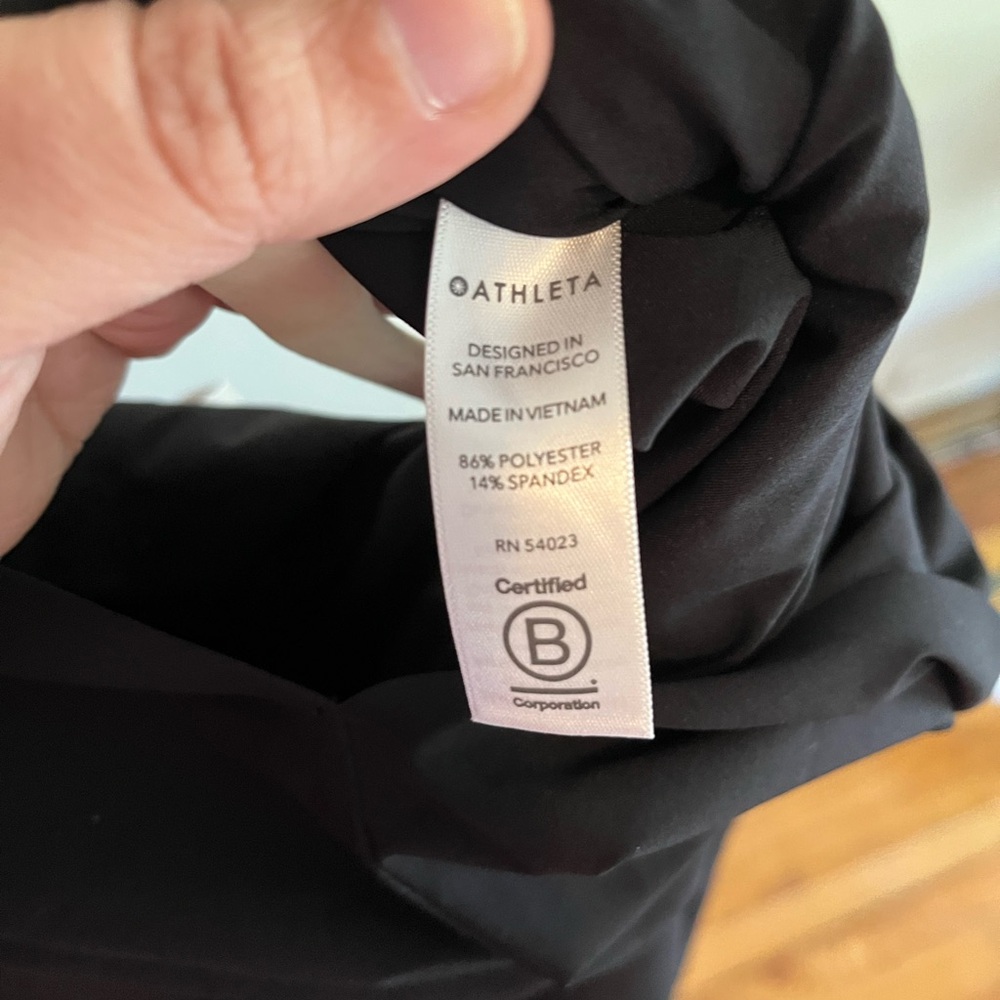 Athleta Womens Black Belted Sleeveless Wide Leg Sarasota Jumpsuit Sz XS - Picture 8 of 9